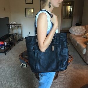 Calvin Klein Leather Tote
